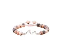 TTPSRY Pulsera Ola Marina Piedra Natural Jaspe Ajustable Cuentas Redondas Joyería Elegante Mujer Graduación Celebración
