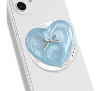 TTPSRY Soporte Magnético Corazón Transparente Lazo Decorativo Teléfono Móvil Ajustable Rotación 360° Adhesivo Fuerte Compatible Múltiples Modelos