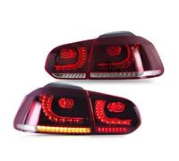 TtQfMMS Faros Traseros,para VW Golf 6 MK6 2010 2011 2012 2013 2014,Coche Luces Traseras Conjunto Luz Trasera Coche Exterior Estilo,Red Clear