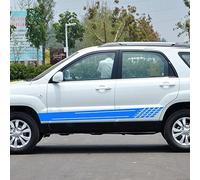 TtQfMMS Pegatinas Coche,para Kia Sportage 3 4 QL,calcomanías de faldón Lateral de Puerta de Coche Accesorios Automovil,E-Blue