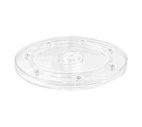TTQiAnJ 1 Pieza Tocadiscos de Acrílico Lazy Susan,6 Pulgada Transparente Rodamientos Giratorios,360°Plato Giratorio de Acrílico para Escaparates,Baños,Cocinas