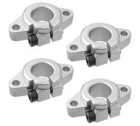 TTQiAnJ 4 Piezas SHF16 Soporte de Eje de Riel Lineal,Soporte de Guía de Sujeción de Riel de Movimiento Lineal de Aluminio para Impresora 3D CNC