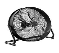 TTROTEC Ventilador de Suelo TVM 20 D, 120 W, 3 Velocidades de Ventilación, Inclinación Regulable 360°, Silencioso, Pie de Apoyo Estable y Antideslizante, Negro