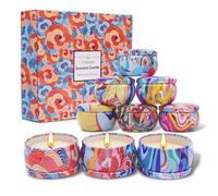 TTRWIN Velas perfumadas de regalo, 9 velas aromáticas en latas, horas de combustión, cera de soja 100% natural, perfectas para Navidad, San Valentín, Día de la Madre