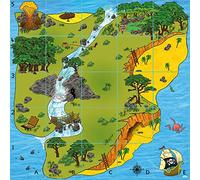 TTS ITSMAT1 Bee-Bot y Blue Bot Treasure Island Mat