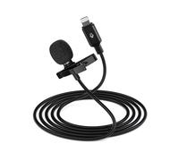 ttstar Micrófono Lavalier con Cable para grabación de Video de iPhone con Cable de 10 pies de Largo, micrófono Omni Lav Plug & Play para vlogging de Youtube