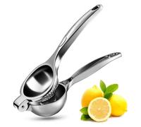 TTSTOIEE exprimidor manual, aleación de zinc exprimidor limon (calibre 7cm) durable de mano Para limón/lima/naranja cocina bar restaurante rallador limon