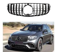 ttttTTTa Auto Parrilla Delantera,Para Mercedes Benz GLC W253 X253 C253 2016 2017 2018 2019 GT AMG,Ventilación Rejilla Rejillas Frontales de Radiador Piezas De Automóvil,A-Black
