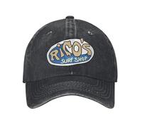 TTVXIHL Gorras béisbol, Rico's Surf Shop Logo Gorra béisbol Estilo Unisex Gorra Sombreros Lavados sgastados Divertidos Gorra Moda al Aire Libre Regalo al Aire Libre Gorra Sol