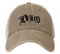 TTVXIHL Gorras de béisbol Hombres y Mujeres, DIO American Heavy Metal Band Mesh Baseball Cap Black Logo Hombres Mujeres Trucker Hat Summer Casual Outdoor Sport Baseball Caps