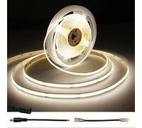 TTWAY Tira LED COB 5M, Blanco Natural 4000K DC24V Tira de Luces LED 480LEDs/M, CRI 90+, 8mm de Ancho, Luces Uniformes, Para Interior Hogar Cocina Decoración DIY (Fuente Alimentación No Incluida)
