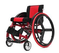 TTWUJIN Ancianos Silla de Ruedas Movimiento Adulto Manual Autopropulsable Ligero Plegable Aluminio Absorción de Choque Avanzada Bache Incómodo Ser Aplicable Niño Parálisis Cerebral Cómodo/B