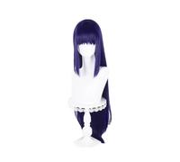 TTYAO REII Hinamori Amu - Peluca de pelo corto y liso rosa con flequillo para niñas, de fibra sintética (azul-morado)