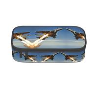 TTYDOKLA Aircraft Fighter Jets - Estuche multiusos para lápices, estéticamente agradable, amplio espacio de almacenamiento, Black, Talla única, Funda para llave