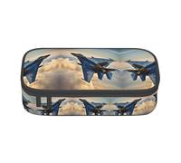 TTYDOKLA Aircraft Fighter Jets - Estuche multiusos para lápices, estéticamente agradable, amplio espacio de almacenamiento, Black, Talla única, Funda para llave