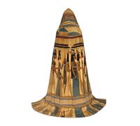 TTYDOKLA Capa con capucha para mujer en el antiguo Egipto, capa de disfraz de mago y renacimiento con capucha, para juegos de rol y fiestas