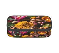 TTYDOKLA Condiments Spices - Estuche multiusos para lápices, estéticamente agradable, amplio espacio de almacenamiento, Black, Talla única, Funda para llave