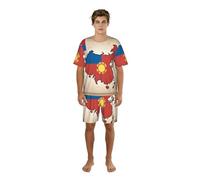 TTYDOKLA Conjunto de pijama para hombre con estampado de mapa de la bandera de Mongolia, pijama para hombre, perfecto para fines de semana perezosos y relajación nocturna, Negro, S