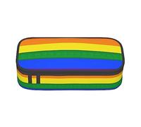 TTYDOKLA Estuche multiusos con estampado de bandera de arco iris, bolsa estéticamente agradable, amplio espacio de almacenamiento, Black, Talla única, Funda para llave