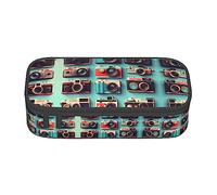 TTYDOKLA Retro Cool Camera Collection - Estuche multiusos para lápices, estéticamente agradable, amplio espacio de almacenamiento, Black, Talla única, Funda para llave