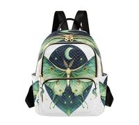 Ttylsdd Butterfly on The Crescent - Mochila para mujer, bolso de hombro para mujer, casual, para la universidad, viajes, pequeña, Mariposa en la media luna, M