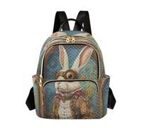 Ttylsdd Mr. Easter Bunny - Mochila para mujer, bolso de hombro para mujer, casual, para la universidad, viajes, pequeña, Mr. conejo de Pascua, M
