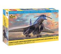 Tu-144 Soviético Avión Supersónico 1:144 Kit De Modelo De Plástico ZVEZDA