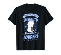 Tu argumento no es válido Porque Soy una cacatúa Paraguas más Fuerte Camiseta