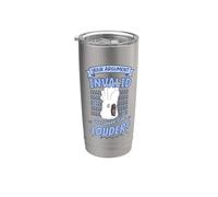 Tu argumento no es válido porque soy una cacatúa paraguas más fuerte Vaso térmico de acero inoxidable de doble pared