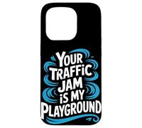 Tu atasco de tráfico es mi patio de recreo en bicicleta Carcasa para iPhone 15 Pro