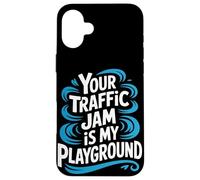 Tu atasco de tráfico es mi patio de recreo en bicicleta Carcasa para iPhone 16 Plus