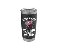 Tu cerebro está haciendo todo el trabajo Vaso térmico de acero inoxidable de doble pared