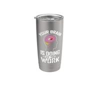 Tu cerebro está haciendo todo el trabajo Vaso térmico de acero inoxidable de doble pared
