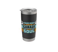Tu cuerpo es solo la ingeniería mecánica mecánica de garaje Vaso térmico de acero inoxidable de doble pared