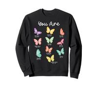 Tú Eres Butterfly Faith Jesus Bible Christian Inspirational Sudadera