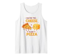 Tú Eres el Queso de mi Pizza, Cute Food Love Camiseta sin Mangas