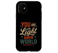 Tú Eres la luz del Mundo Mateo 5 14 Fe Cristiana Carcasa para iPhone 11