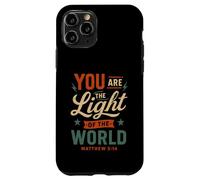 Tú Eres la luz del Mundo Mateo 5 14 Fe Cristiana Carcasa para iPhone 11 Pro