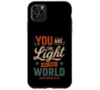 Tú Eres la luz del Mundo Mateo 5 14 Fe Cristiana Carcasa para iPhone 11 Pro MAX