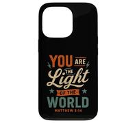 Tú Eres la luz del Mundo Mateo 5 14 Fe Cristiana Carcasa para iPhone 13 Pro