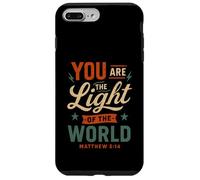 Tú Eres la luz del Mundo Mateo 5 14 Fe Cristiana Carcasa para iPhone 7 Plus/8 Plus