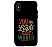 Tú Eres la luz del Mundo Mateo 5 14 Fe Cristiana Carcasa para iPhone X/XS