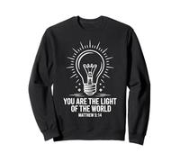Tú Eres la luz del Mundo Mateo 5:14 Seguidor de Cristo Sudadera