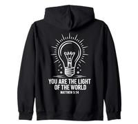 Tú Eres la luz del Mundo Mateo 5:14 Seguidor de Cristo Sudadera con Capucha