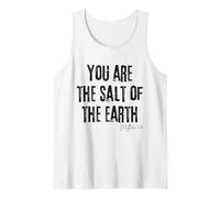 Tú Eres la Sal de la Tierra Mateo 5:13 Biblia Fe Camiseta sin Mangas