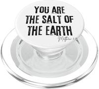 Tú Eres la Sal de la Tierra Mateo 5:13 Biblia Fe PopSockets PopGrip para MagSafe