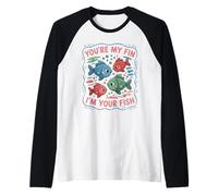 Tú Eres mi Aleta, Soy tu pez Aquatic Love Camiseta Manga Raglan