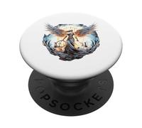 Tú Eres mi ángel de la Guarda y cuida de mí PopSockets PopGrip Adhesivo