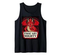 Tú Eres Poderoso Dragón Rojo Proclamación Camiseta sin Mangas