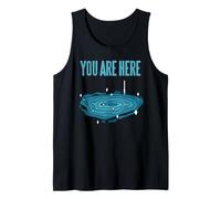 Tú Estás Aquí Perspectiva Cósmica Vista Galáctica Camiseta sin Mangas